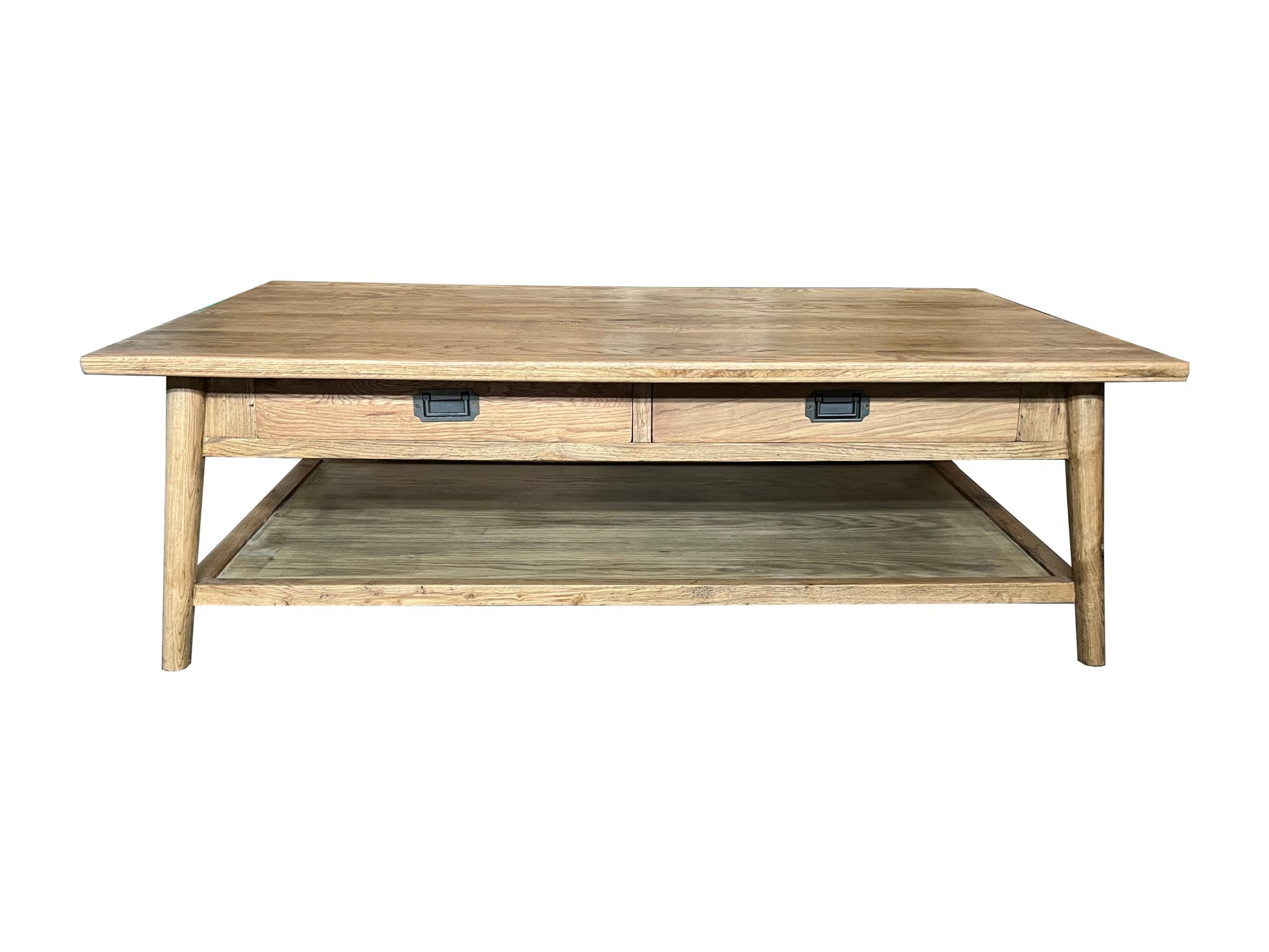 FITAN SOLID OAK 2 DRAWER COFFEE ERABLE NATURAL 130CM - MyChocolateWood