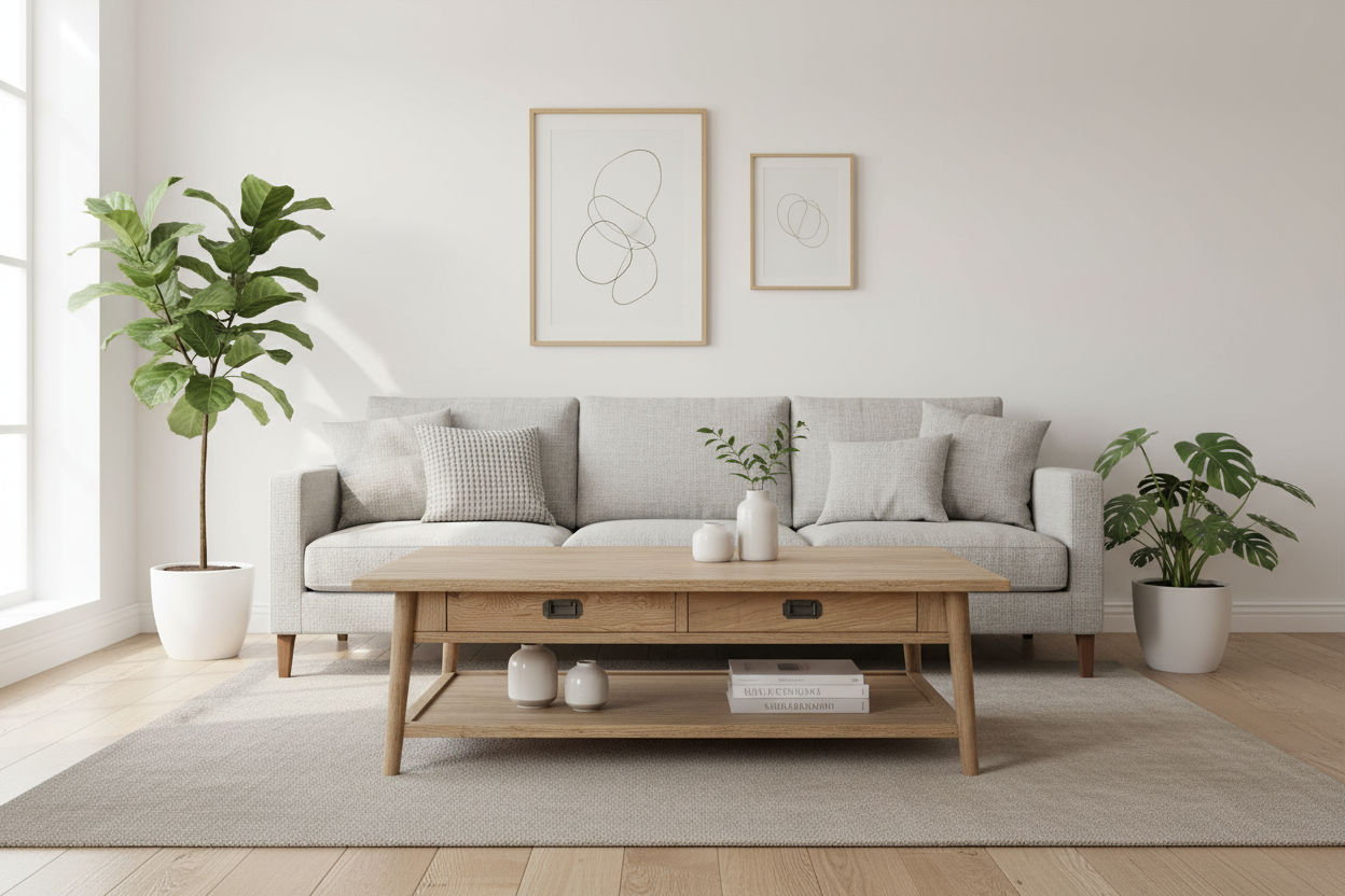 FITAN SOLID OAK 2 DRAWER COFFEE ERABLE NATURAL 130CM - MyChocolateWood