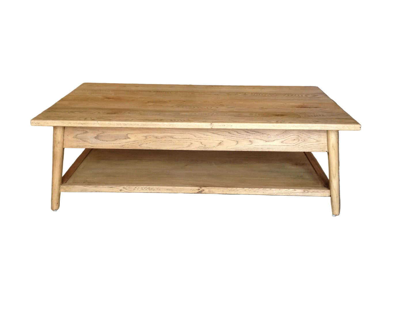 FITAN SOLID OAK 2 DRAWER COFFEE ERABLE NATURAL 130CM - MyChocolateWood