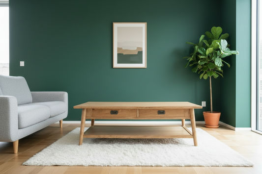 FITAN SOLID OAK 2 DRAWER COFFEE ERABLE NATURAL 130CM - MyChocolateWood