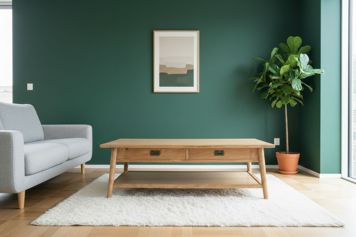 FITAN SOLID OAK 2 DRAWER COFFEE ERABLE NATURAL 130CM - MyChocolateWood