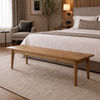 Fitan Solid Oak Bench in Natural, 185cm - Chocolate Wood