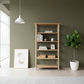 FITAN SOLID OAK WIDE 5-SHELF BOOKCASE BOOKSHELF/DISPLAY SHELVES - MyChocolateWood