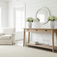 FITAN SOLID OAK  3-DRAWER CONSOLE TABLE/HALL TABLE 160CM NATURAL - MyChocolateWood
