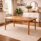 FITAN SOLID OAK DINING TABLE 150CM NATURAL - MyChocolateWood
