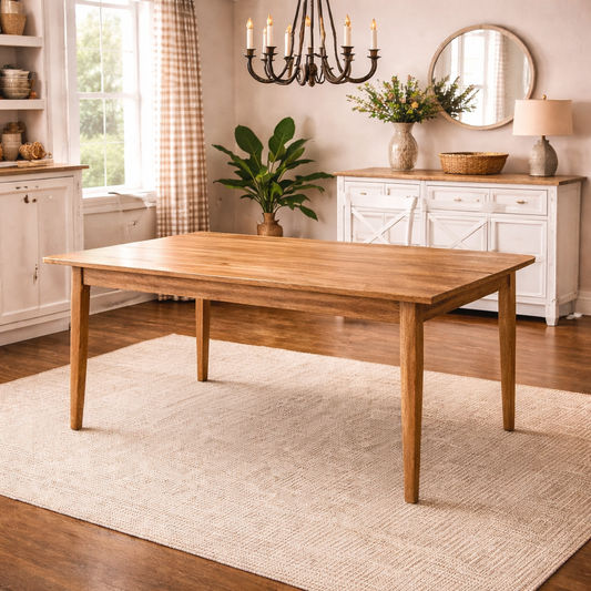 FITAN SOLID OAK DINING TABLE 150CM NATURAL - MyChocolateWood
