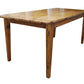 LINDI RUSTIC COUNTRY DINING TABLE RECYCLED ELM WOOD TIMBER FARMHOUSE IN HONEY - 3 SIZES - MyChocolateWood