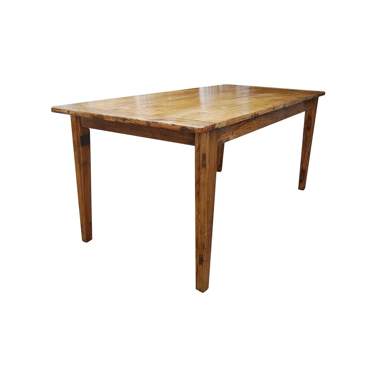 LINDI RUSTIC COUNTRY RECYCLED ELM 3 PIECE BENCH DINING SET 150 CM IN HONEY - MyChocolateWood