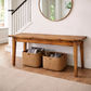 LINDI RUSTIC COUNTRY RECYCLED ELM 3 PIECE BENCH DINING SET 150 CM IN HONEY - MyChocolateWood