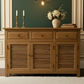 PALM BEACH BUFFET/SIDEBOARD 3 DOORS 3 DRAWERS LOUVRE STYLE SOLID OAK - MyChocolateWood
