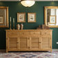 PALM BEACH BUFFET/SIDEBOARD 4 DOORS 4 DRAWERS LOUVRE STYLE IN SOLID OAK - MyChocolateWood