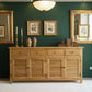 PALM BEACH BUFFET/SIDEBOARD 4 DOORS 4 DRAWERS LOUVRE STYLE IN SOLID OAK - MyChocolateWood