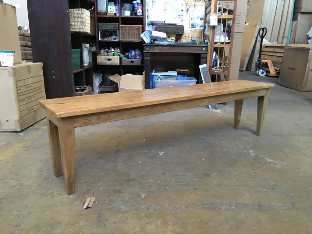 TARA SOLID OAK BENCH NATURAL FULL LENGTH - 3 SIZES - MyChocolateWood