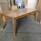TARA SOLID OAK TIMBER DINING TABLE NATURAL 4 SIZES - NO BREADBOARDS FULL LENGTH (Copy) - MyChocolateWood