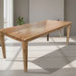 TARA SOLID OAK TIMBER DINING TABLE NATURAL 4 SIZES - NO BREADBOARDS FULL LENGTH (Copy) - MyChocolateWood