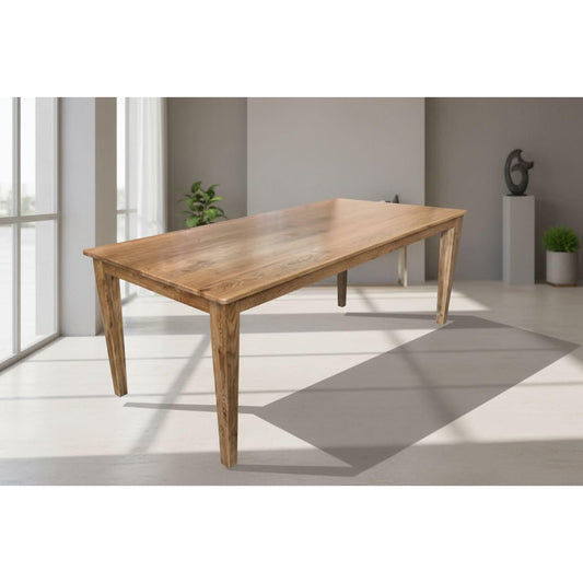 TARA SOLID OAK TIMBER DINING TABLE NATURAL 4 SIZES - NO BREADBOARDS FULL LENGTH (Copy) - MyChocolateWood