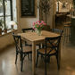 TARA 4-SEATER SQUARE DINING TABLE IN SOLID OAK WITH A NATURAL FINISH 90CM - MyChocolateWood