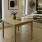 TARA 4-SEATER SQUARE DINING TABLE IN SOLID OAK WITH A NATURAL FINISH 90CM - MyChocolateWood
