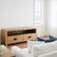 TARA SOLID OAK 2 DRAWERS TV/ENTERTAINMNET UNIT - MyChocolateWood