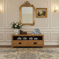 TARA SOLID OAK 2 DRAWERS TV/ENTERTAINMNET UNIT - MyChocolateWood