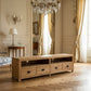 TARA SOLID OAK 4 DRAWERS TV/ENTERTAINMNET UNIT - MyChocolateWood
