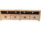 TARA SOLID OAK 4 DRAWERS TV/ENTERTAINMNET UNIT - MyChocolateWood