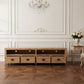 TARA SOLID OAK 4 DRAWERS TV/ENTERTAINMNET UNIT - MyChocolateWood