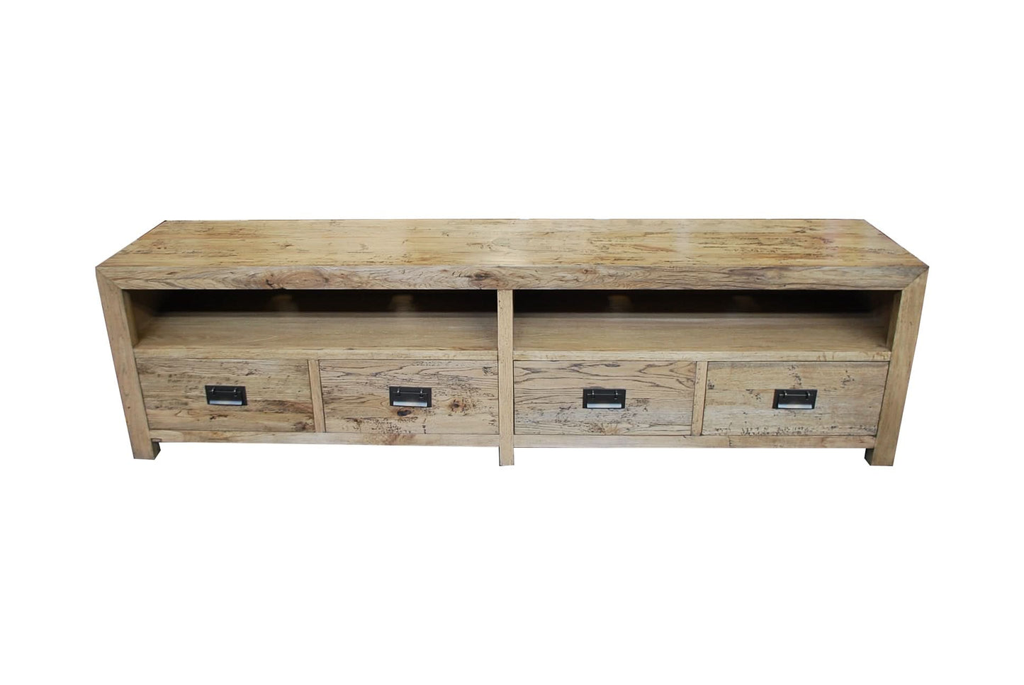 TARA SOLID OAK 4 DRAWERS TV/ENTERTAINMNET UNIT - MyChocolateWood