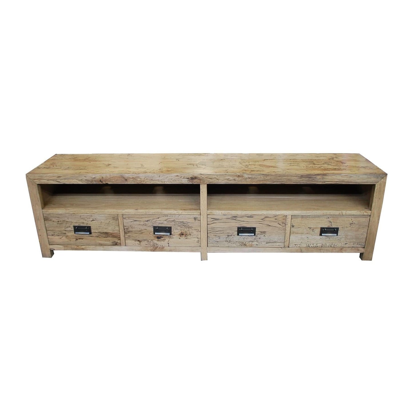 TARA SOLID OAK 4 DRAWERS TV/ENTERTAINMNET UNIT
