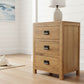 TARA SOLID OAK 3 DRAWERS BEDSIDE TABLE - MyChocolateWood