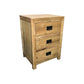 TARA SOLID OAK 3 DRAWERS BEDSIDE TABLE - MyChocolateWood