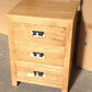 TARA SOLID OAK 3 DRAWERS BEDSIDE TABLE - MyChocolateWood