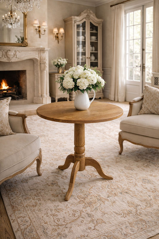 NORDIC SOLID OAK ROUND DINING TABLE - 3 SIZES - MyChocolateWood