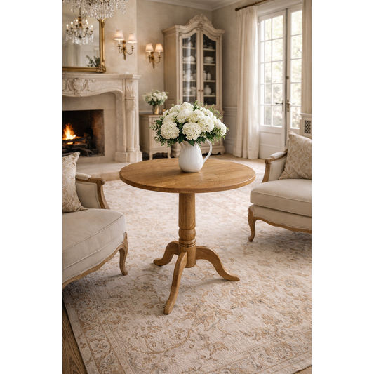NORDIC SOLID OAK ROUND DINING TABLE - 3 SIZES