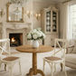 NORDIC SOLID OAK ROUND DINING TABLE 75CM + 2 MELROSE DINING CHAIRS NATURAL 3PCS - MyChocolateWood