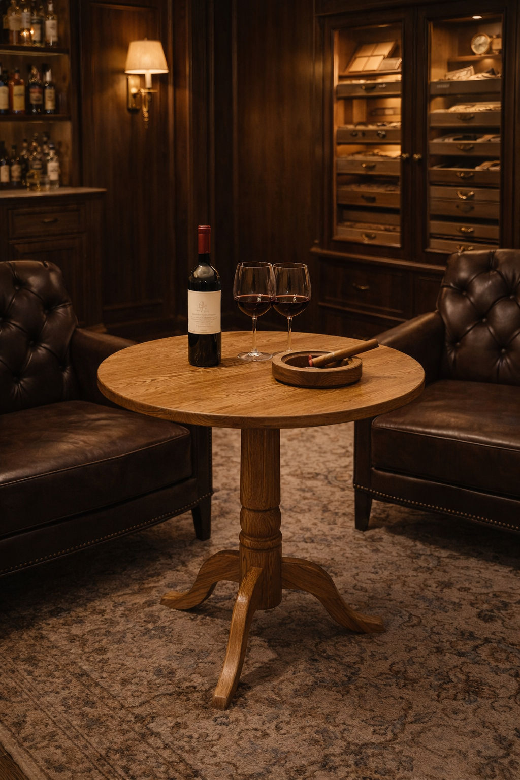 NORDIC SOLID OAK ROUND DINING TABLE - 3 SIZES - MyChocolateWood