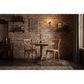 Nordic Solid Oak Round Dining Table 75cm + 2 Melrose Dining Chairs in Natural - Chocolate Wood