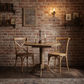 NORDIC SOLID OAK ROUND DINING TABLE 75CM + 2 MELROSE DINING CHAIRS NATURAL 3PCS - MyChocolateWood