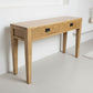 TARA SOLID OAK 2 DRAWERS CONSOLE TABLE - MyChocolateWood