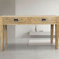TARA SOLID OAK 2 DRAWERS CONSOLE TABLE - MyChocolateWood
