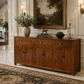 TARA SOLID OAK BUFFET SIDEBOARD 3 DRAWERS 6 DOORS BROWN 210 CM - MyChocolateWood