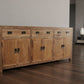 TARA SOLID OAK BUFFET SIDEBOARD 3 DRAWERS 6 DOORS NATURAL 210 CM - MyChocolateWood