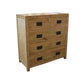 TARA SOLID OAK 5 DRAWERS TALLBOY - MyChocolateWood