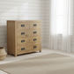 TARA SOLID OAK 5 DRAWERS TALLBOY - MyChocolateWood
