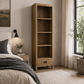 TARA SOLID OAK 1 DRAWER BOOKSHELF - MyChocolateWood