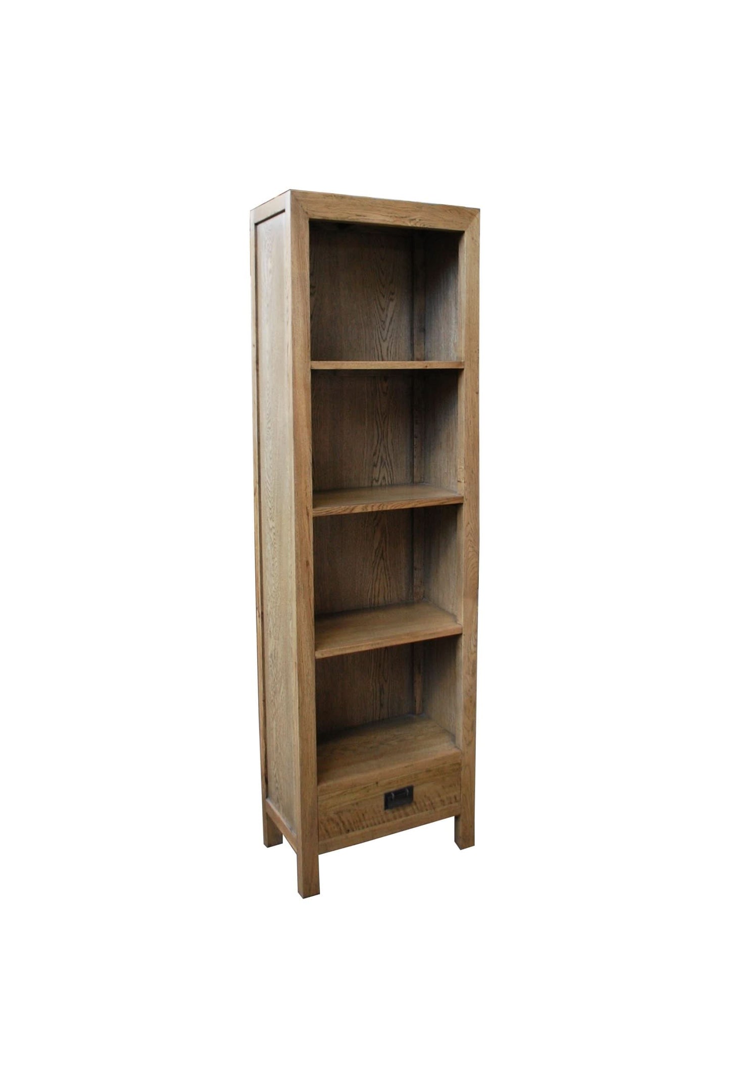 TARA SOLID OAK 1 DRAWER BOOKSHELF - MyChocolateWood