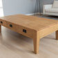 TARA SOLID OAK 3 DRAWER 3-WAY COFFEE TABLE, 150CM, NATURAL OAK - MyChocolateWood