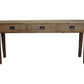 TARA SOLID OAK 3 DRAWERS CONSOLE TABLE - MyChocolateWood