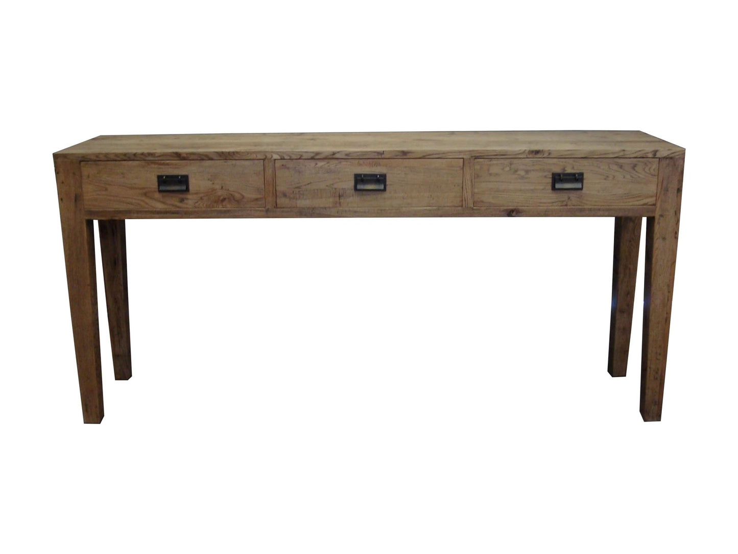 TARA SOLID OAK 3 DRAWERS CONSOLE TABLE - MyChocolateWood
