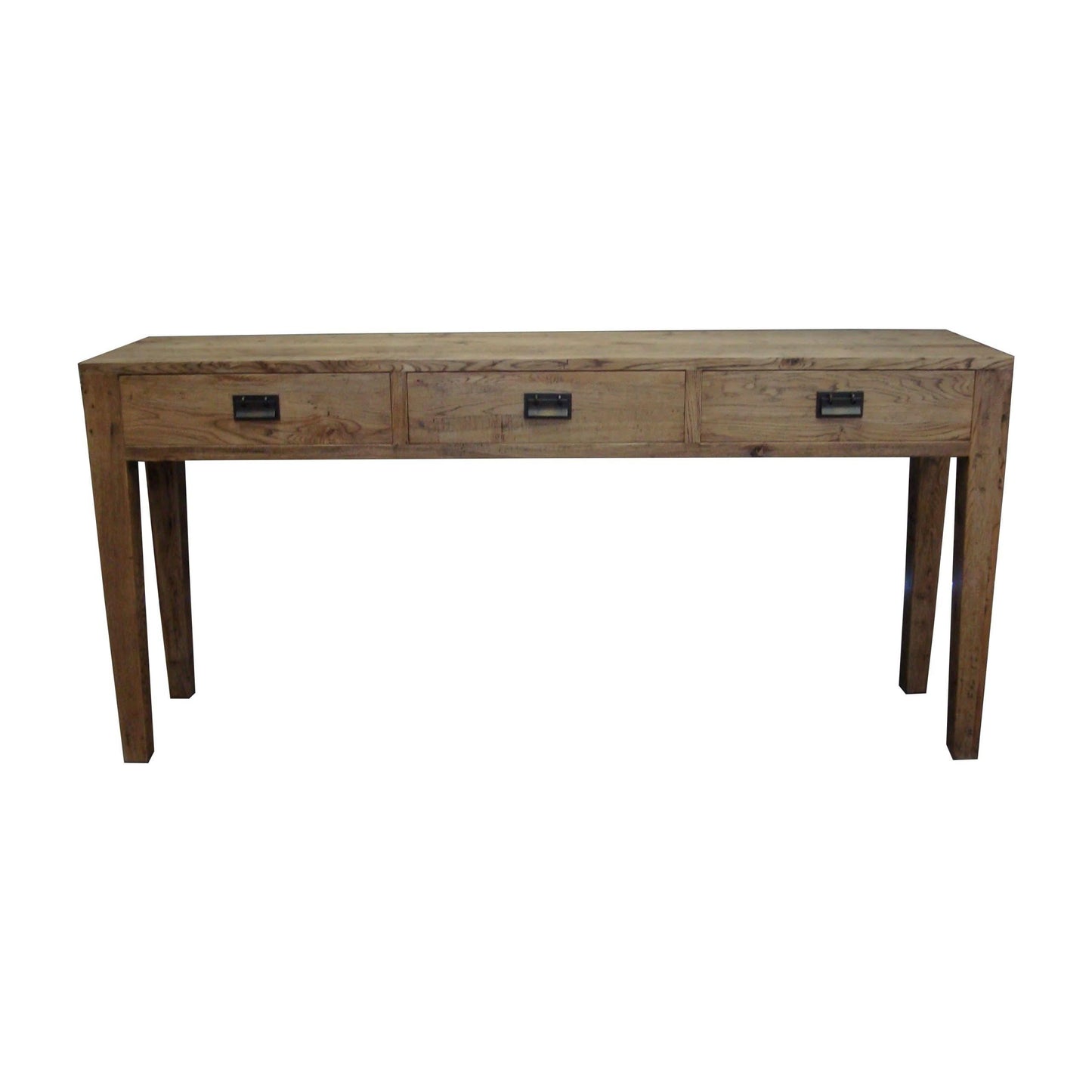 TARA SOLID OAK 3 DRAWERS CONSOLE TABLE - MyChocolateWood